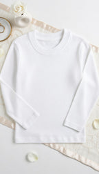 Polera Hombre Premium 100% Algodón M/L Blanca Talla 3xl