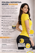 Polera Mujer Deportiva Bahrain Control Dry