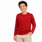 Polera Niño Niña Extreme Manga Larga Algodón 160 Gr Cuello Reforzado
