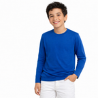 Polera Niño Niña Extreme Manga Larga Algodón 160 Gr Cuello Reforzado