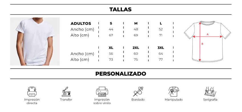 Polera Hombre 100% Algodón Suave, Lisa y Premium S a 3XL