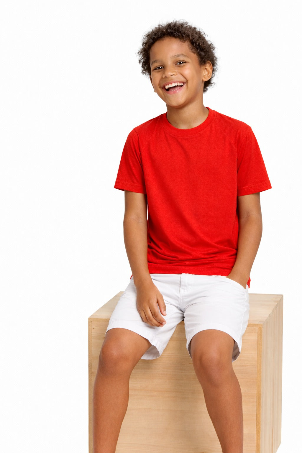 Polera Montecarlo Deportiva Niño Control Dry + UV 150 g/m² – Educación Física y Deportes