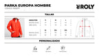 Parka Impermeable Hombre Europa 100% Poliéster Tallas S-3xl