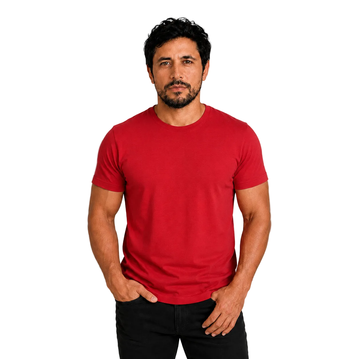 Polera Lisa Premium 100% Algodón Sin Logos Cuello Redondo Manga Corta ideal para uso diario, uniformar y/o estampar