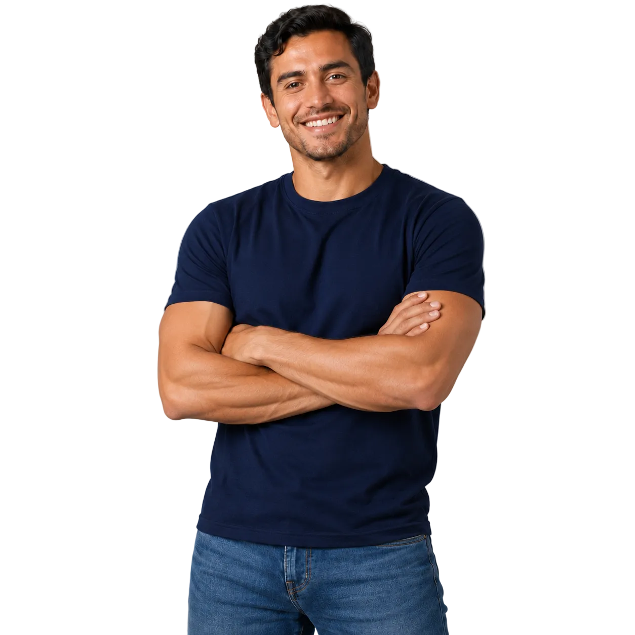 Polera Lisa Premium 100% Algodón 150 g/m² cuello redondo