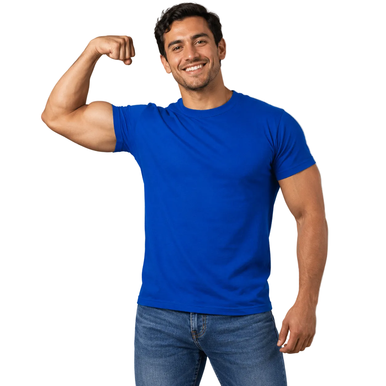 Polera Lisa Premium 100% Algodón 150 g/m² cuello redondo