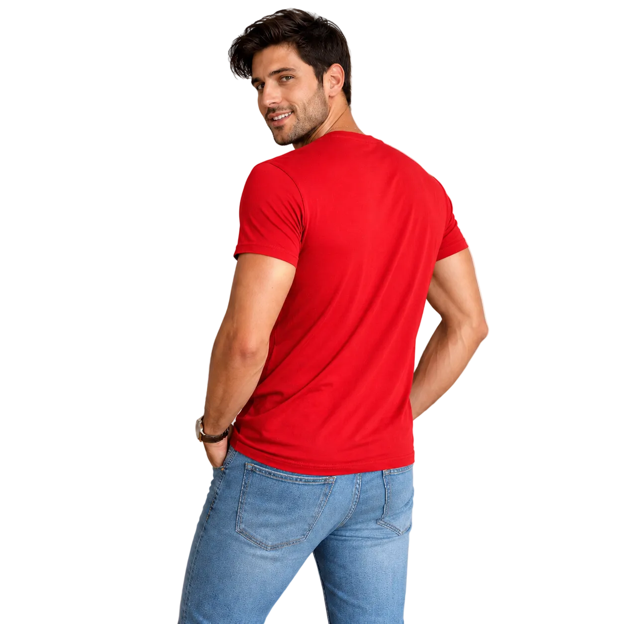 Polera Lisa Premium 100% Algodón 150 g/m² cuello redondo