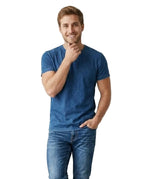 Polera Hombre Premium Husky 100% Algodón Efecto Jeans Tallas S-2xl