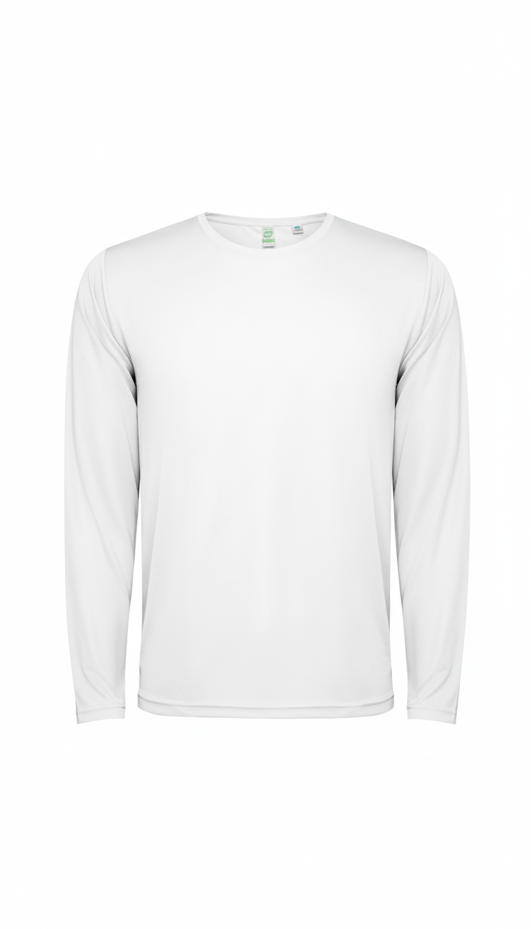 Polera Hombre Poliéster Manga Larga Tallas S-3xl