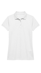 Polera Pique Mujer Premium Blanco Tallas S-2xl
