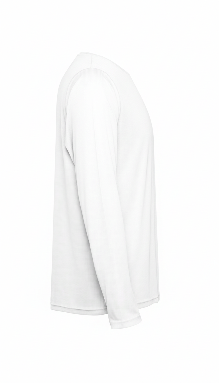 Polera Hombre Poliéster Manga Larga Tallas S-3xl