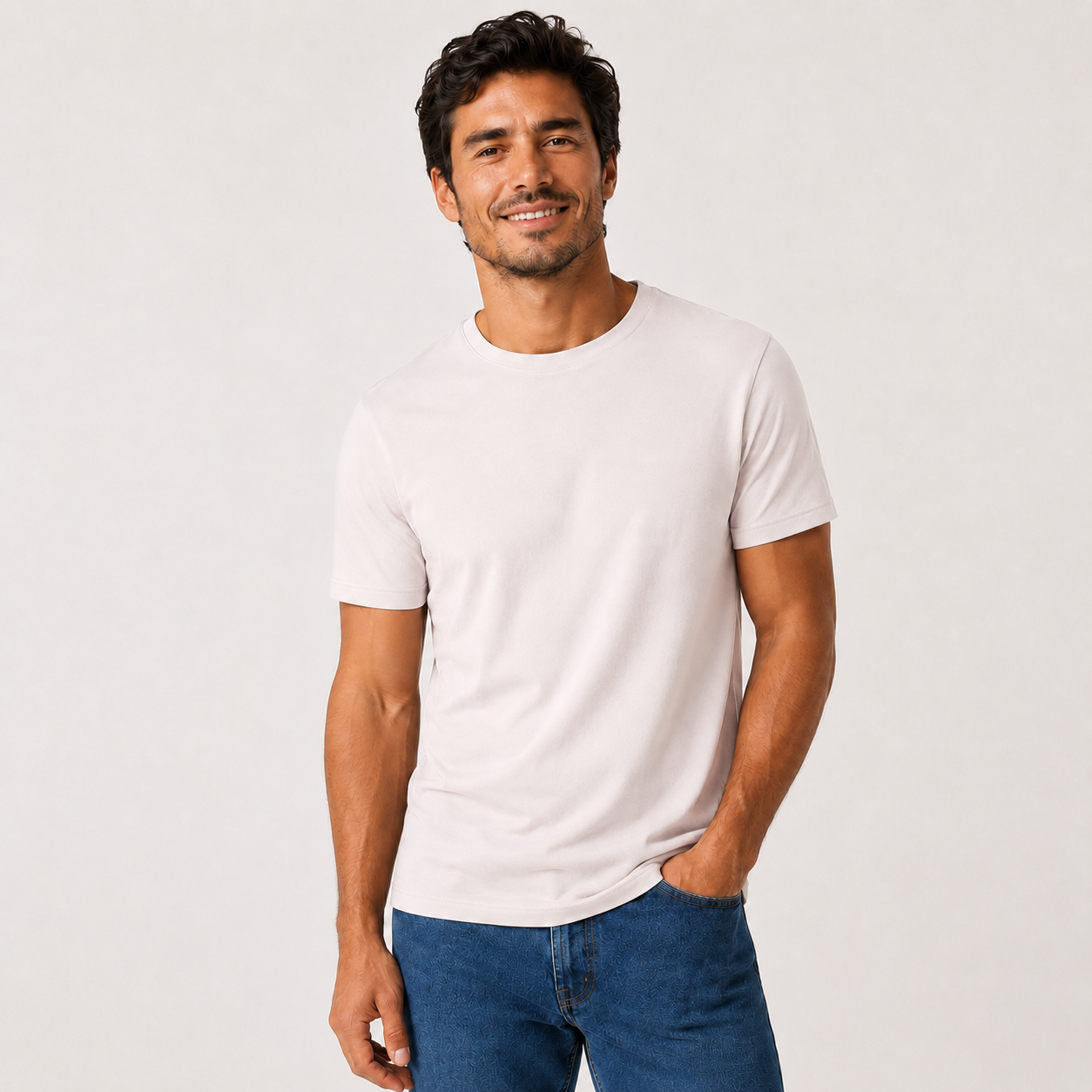 Polera Premium Hombre Algodón Orgánico Suave Tallas S a 2XL