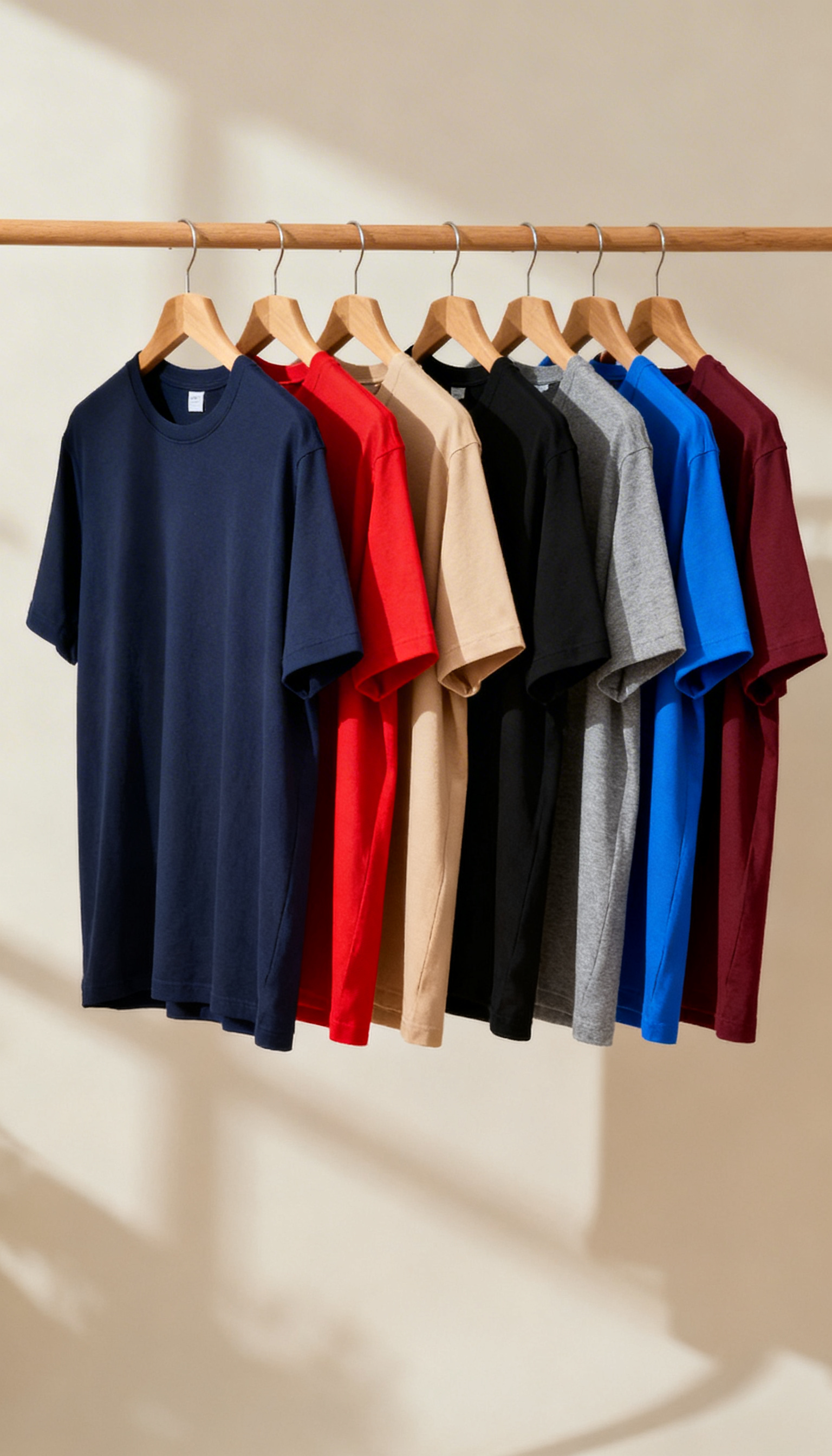 Polera Hombre Premium 100% Algodón M/L Tallas S-2xl