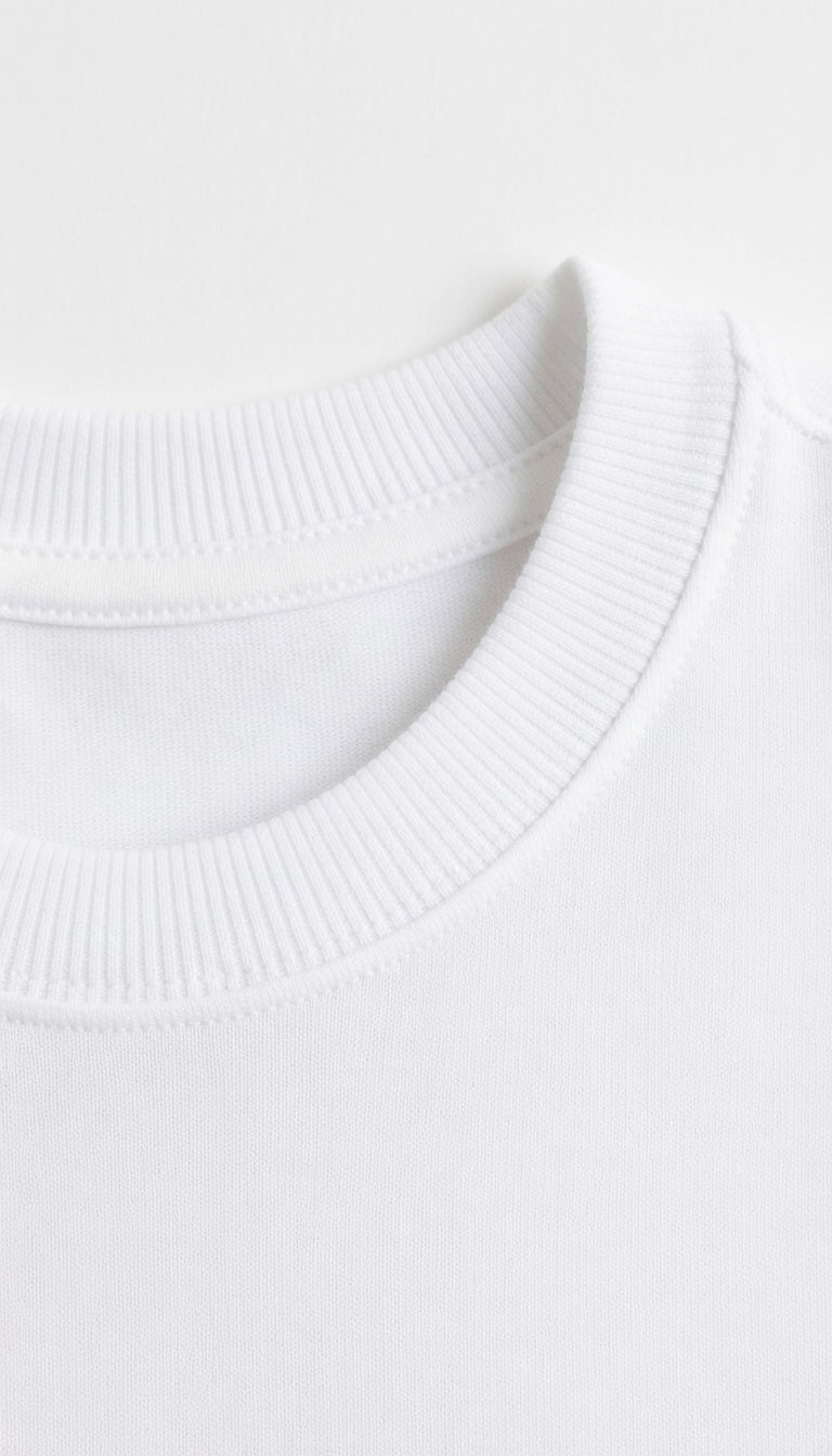 Polera Hombre Premium 100% Algodón M/L Blanca Talla 3xl