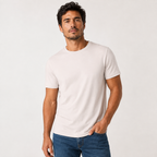 Polera Premium Hombre Algodón Orgánico Suave Tallas S a 2XL