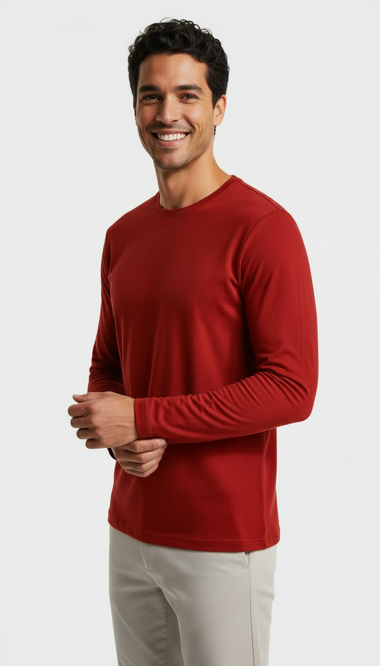 Polera Hombre Premium 100% Algodón M/L Tallas S-2xl