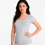 Polera Premium Mujer, Algodón 100%, Suave, Escote Redondo