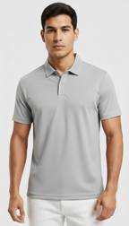 Polera Piqué Hombre Manga Corta Cuello Polo
