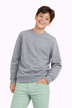 Polerón Clásica Niño Liso (Cuello Redondo, Felpa Perchada 280 g/m²)