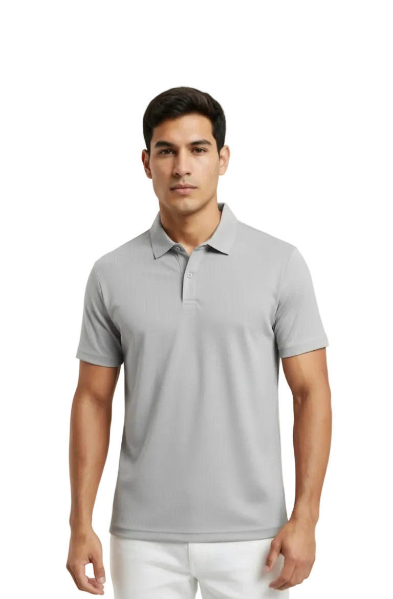 Polera Piqué Hombre Manga Corta Cuello Polo