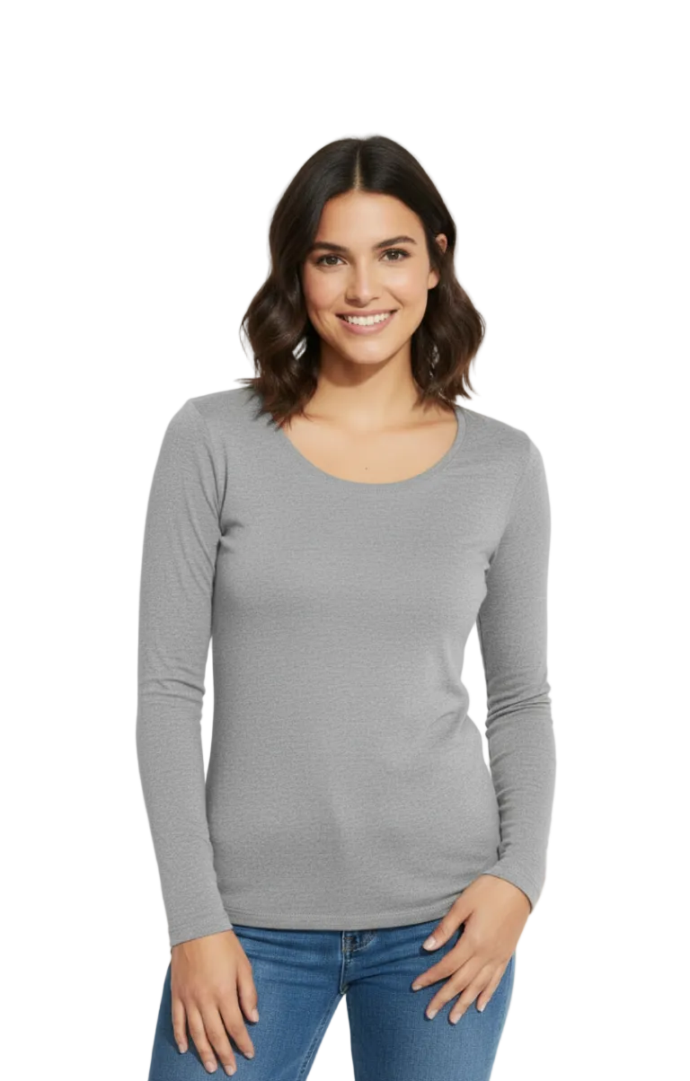 Polera Premium Mujer 100% Algodón M/L Tallas S-2xl