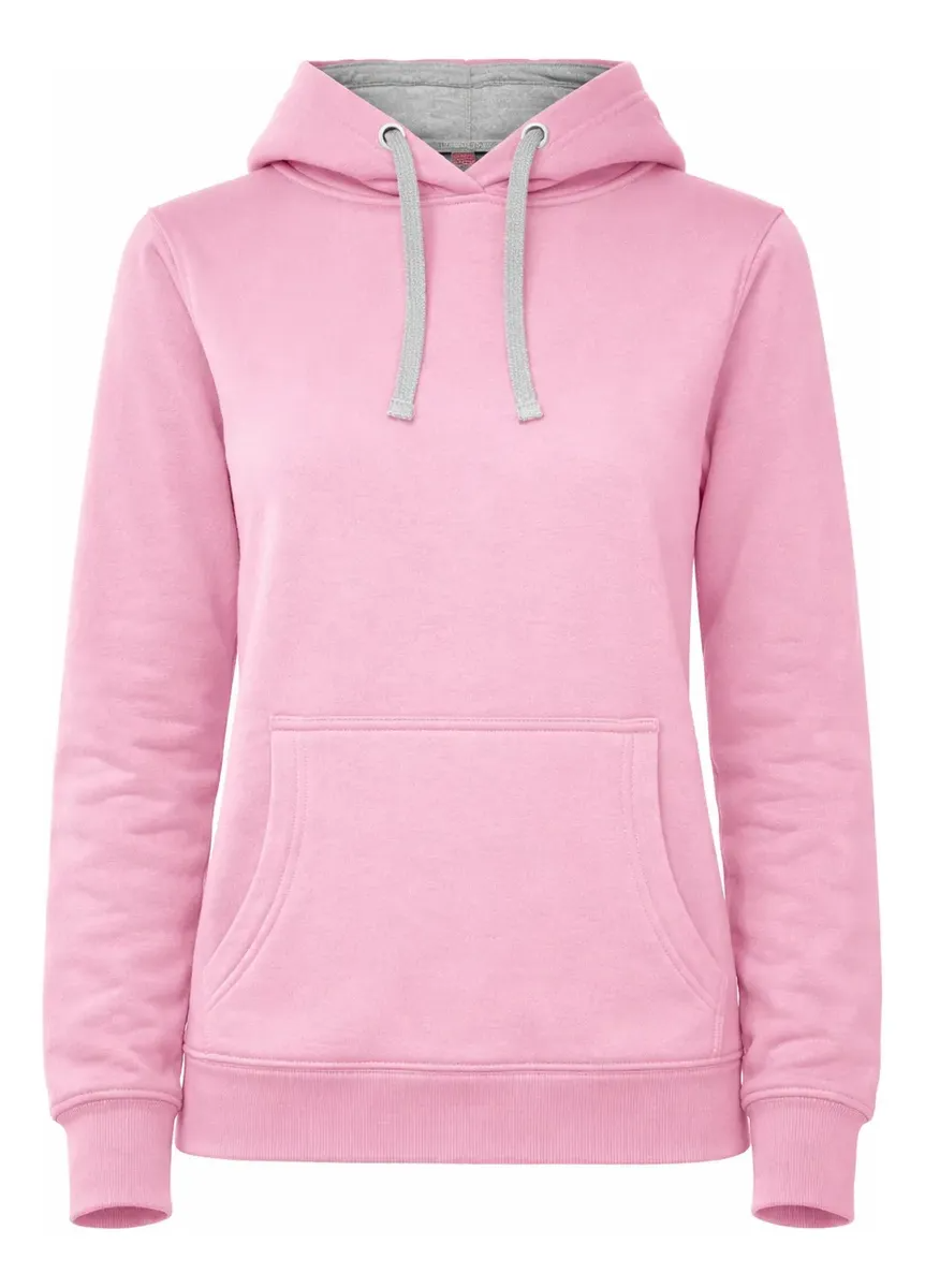 Polerón Mujer Bicolor Urban Con Capucha Felpa Perchada 280 g/m²