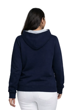 Polerón Mujer Bicolor Urban Con Capucha Felpa Perchada 280 g/m²