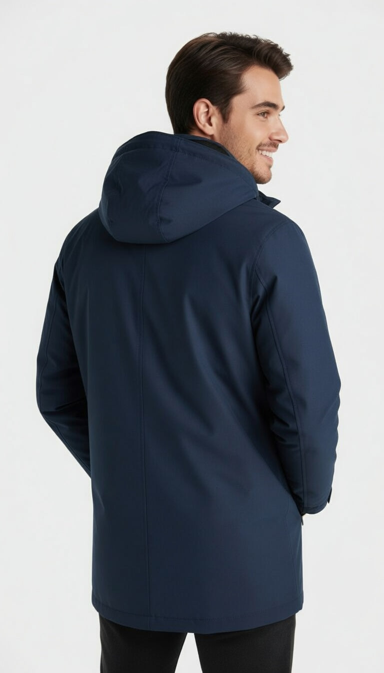 Parka Hombre Impermeable Cortavientos America Tallas S-3xl