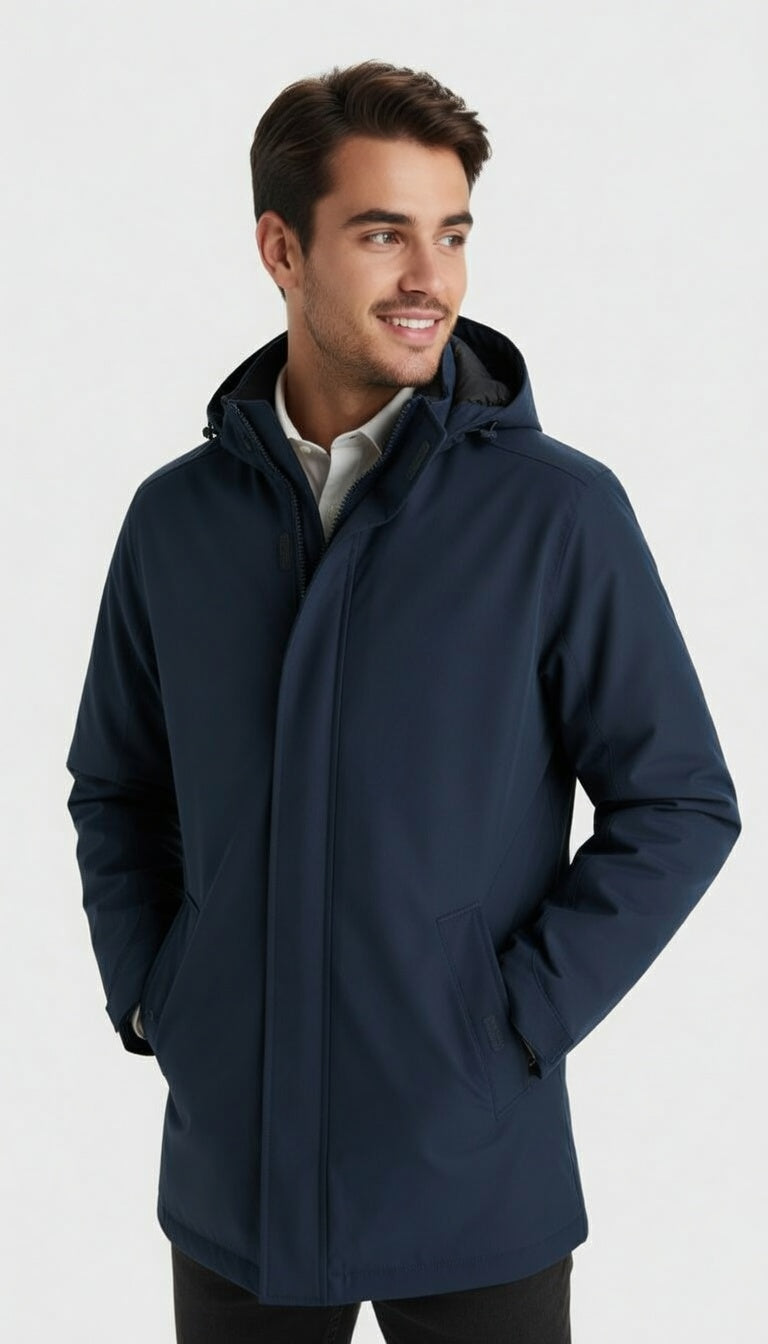 Parka Hombre Impermeable Cortavientos America Tallas S-3xl