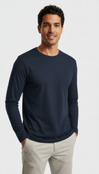Polera Hombre Premium 100% Algodón M/L Tallas S-2xl