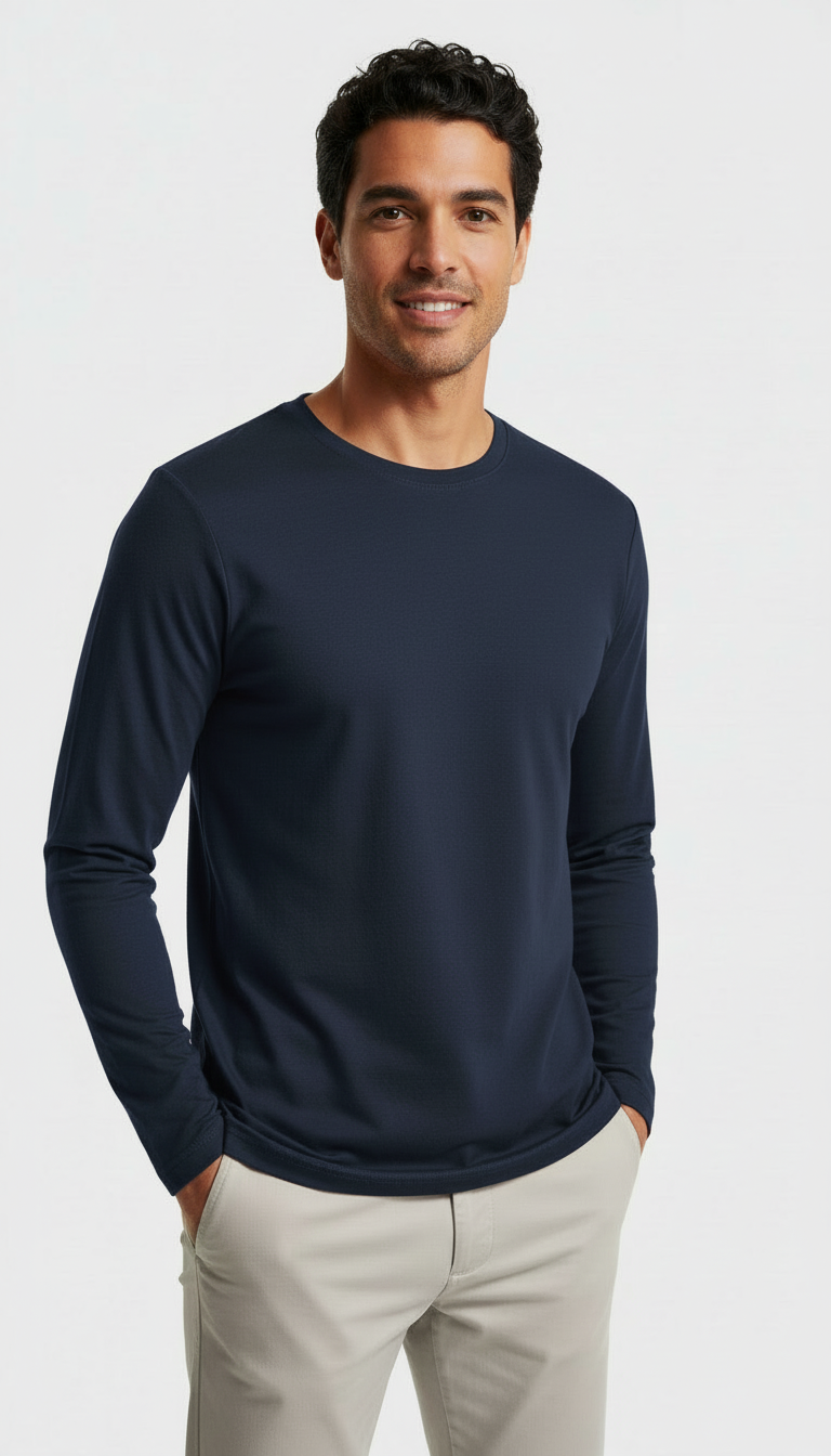 Polera Hombre Premium 100% Algodón M/L Tallas S-2xl