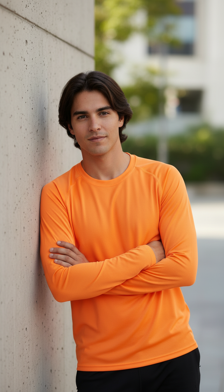 Polera Hombre Deportiva 100% Algodón M/L Tallas S-2xl
