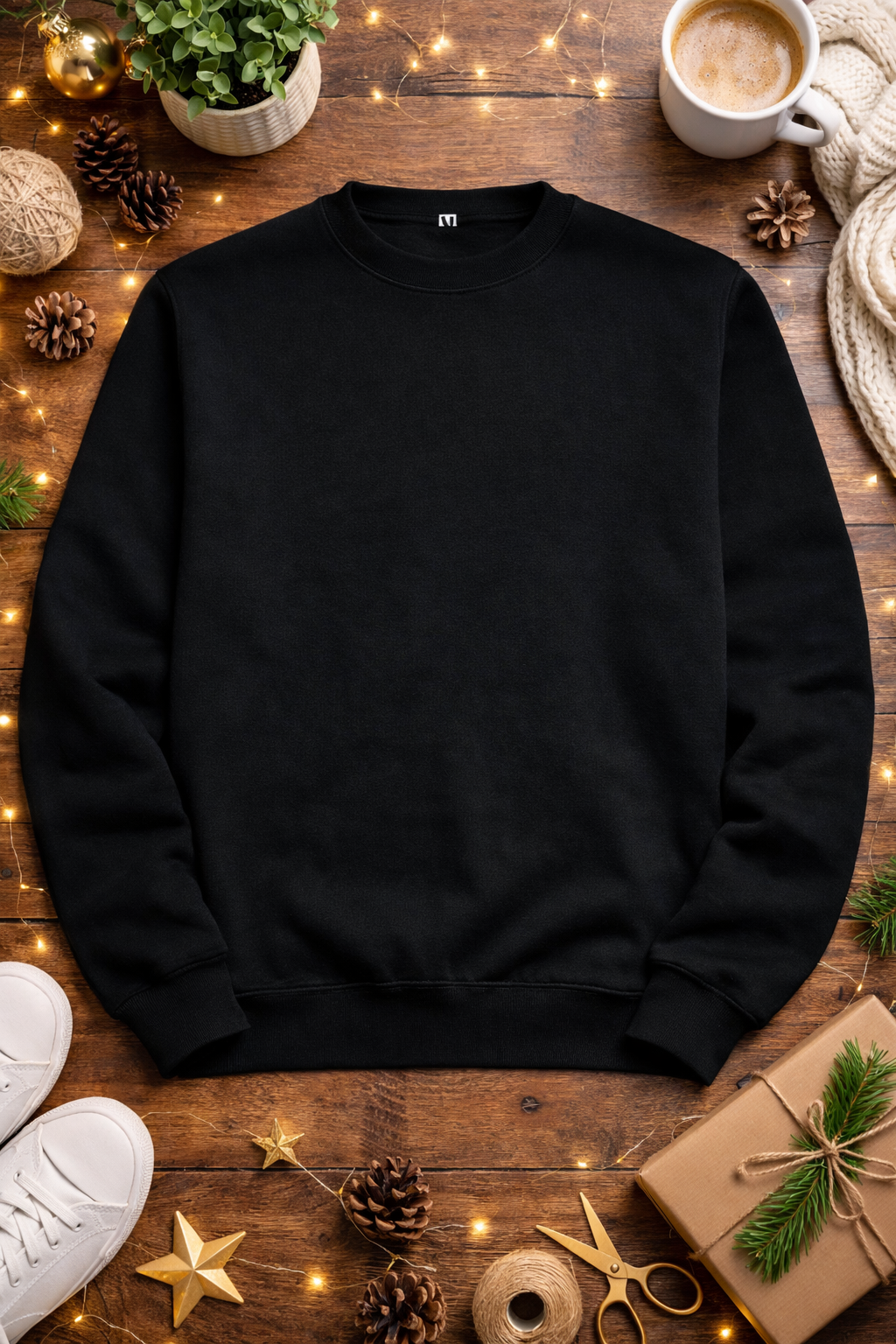 Polerón Clásica Niño Liso (Cuello Redondo, Felpa Perchada 280 g/m²)