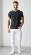 Polera Hombre Premium Husky 100% Algodón Efecto Jeans Tallas S-2xl