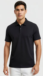 Polera Piqué Hombre Manga Corta Cuello Polo
