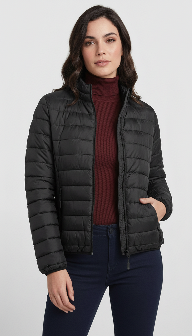Chaqueta Mujer Impermeable Cortavientos Tallas S-2xl