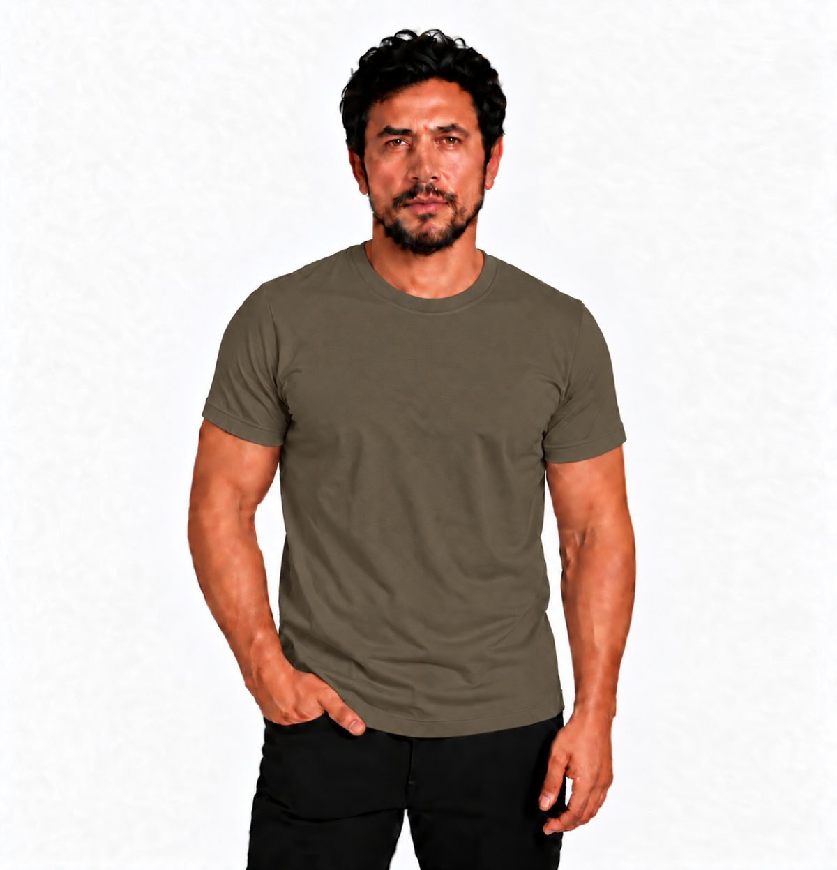 Polera Lisa Premium 100% Algodón Europeo Sin Logos Cuello Redondo Manga Corta