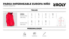 Parka Impermeable Europa Niño/Niña Acolchada