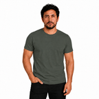 Polera Lisa Premium 100% Algodón Europeo Sin Logos Cuello Redondo Manga Corta