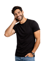 Polera Lisa Premium 100% Algodón 150 g/m² Modelo Atomic