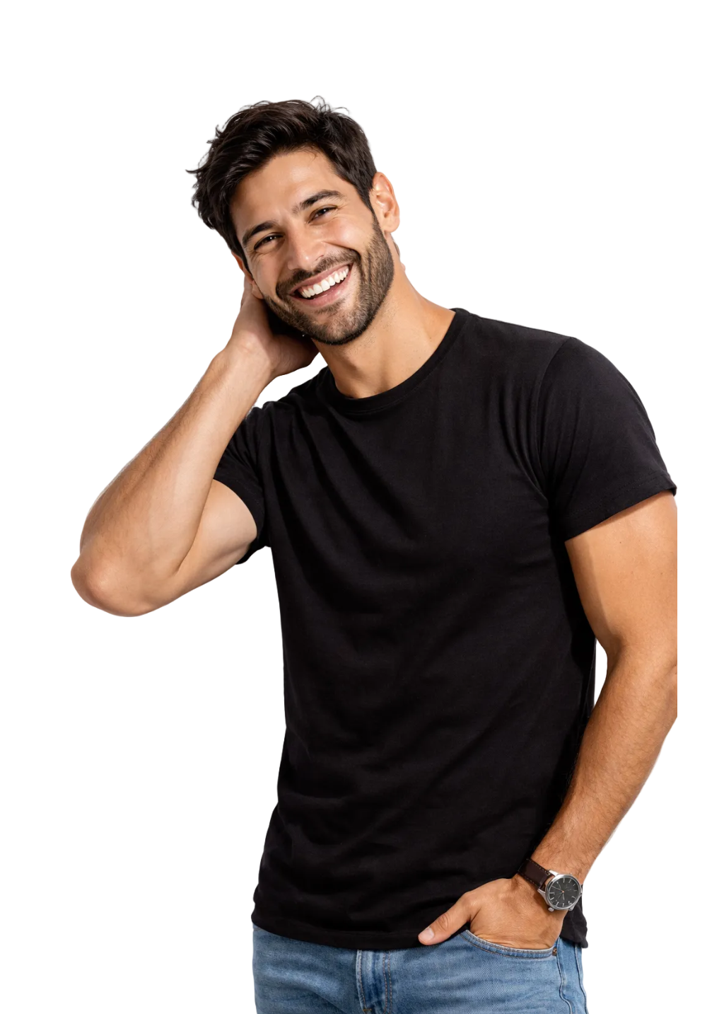 Polera Lisa Premium 100% Algodón 150 g/m² Modelo Atomic