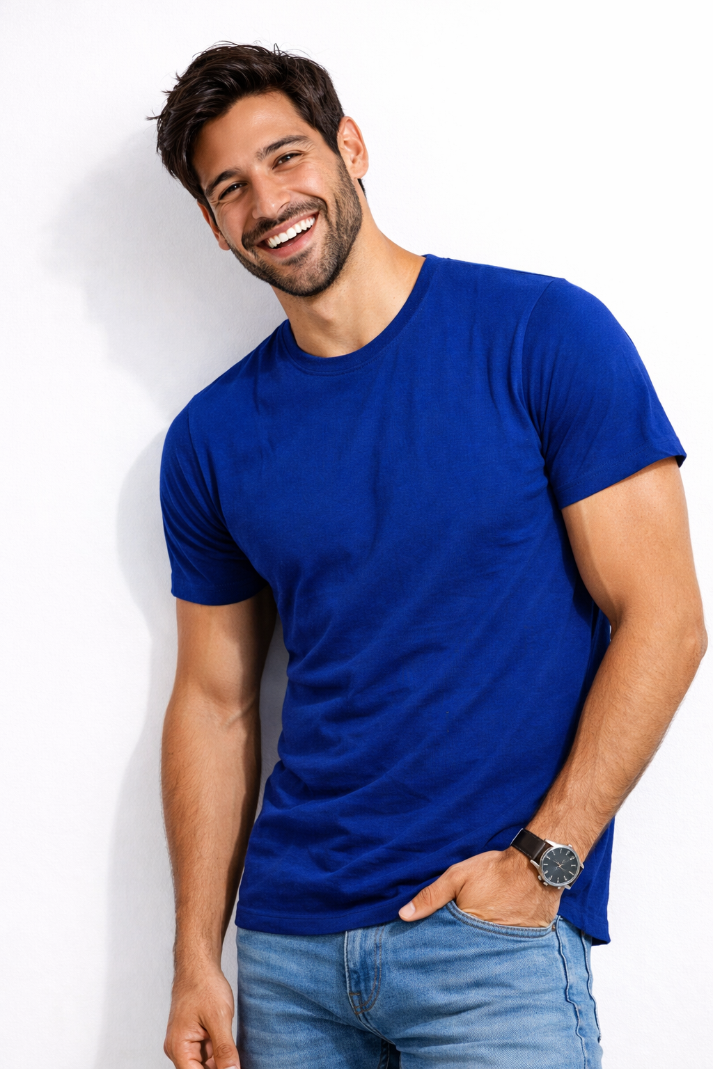 Polera Lisa Premium 100% Algodón 150 g/m² Modelo Atomic