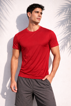 Polera Hombre Camimera Gym Running Deportiva Transpirable Poliéster