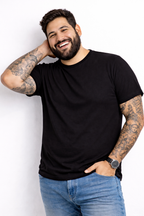 Polera Hombre Plus Size Atomic Premium 100% Algodón 150 g/m² – XL a 3XL (Lisa)