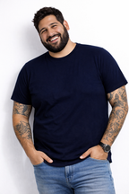 Polera Hombre Plus Size Atomic Premium 100% Algodón 150 g/m² – XL a 3XL (Lisa)