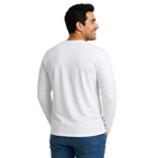 Polera Hombre Premium 100% Algodón M/L Blanca Talla 3xl