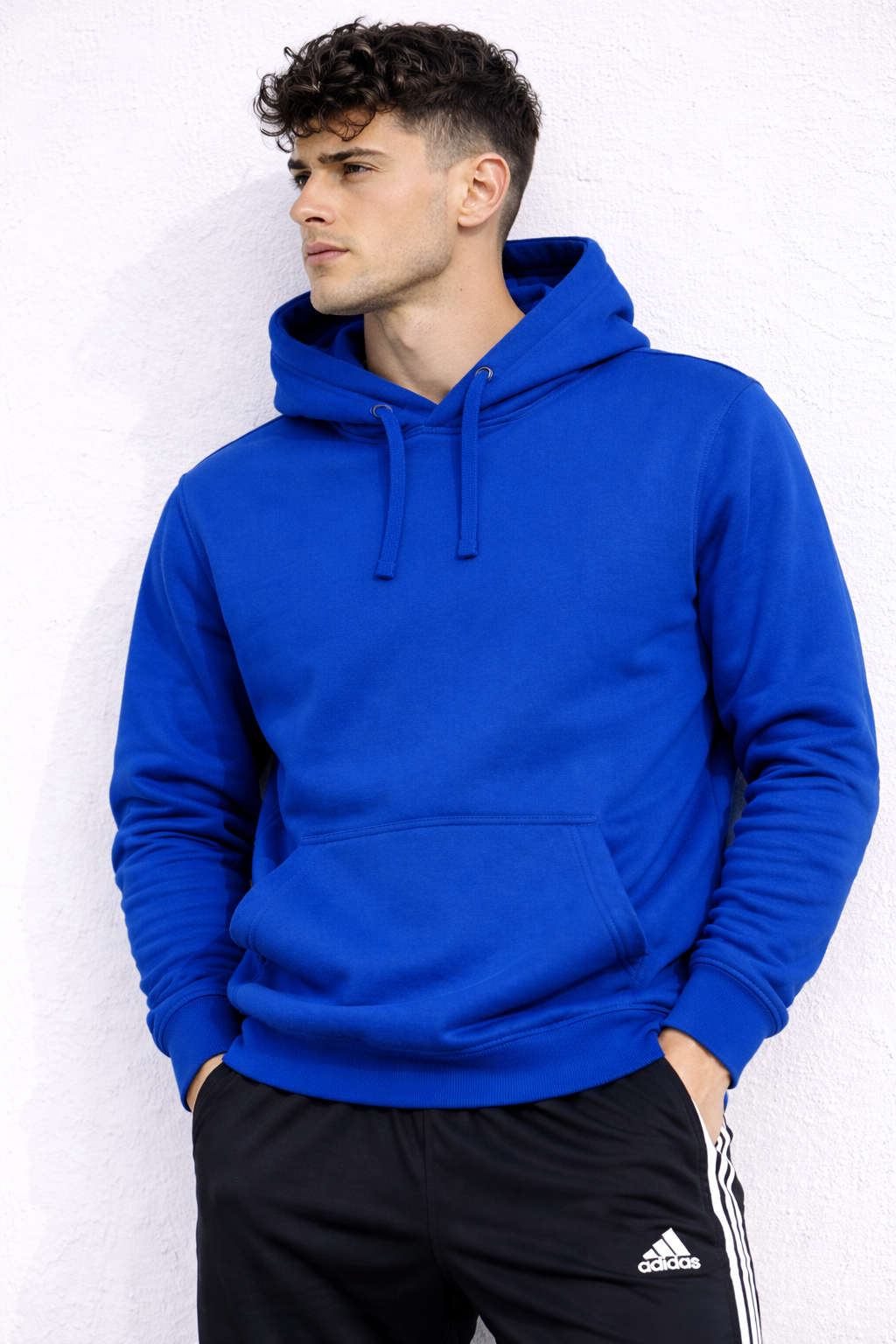 Poleron Hombre Urban Liso Con Capucha Premium