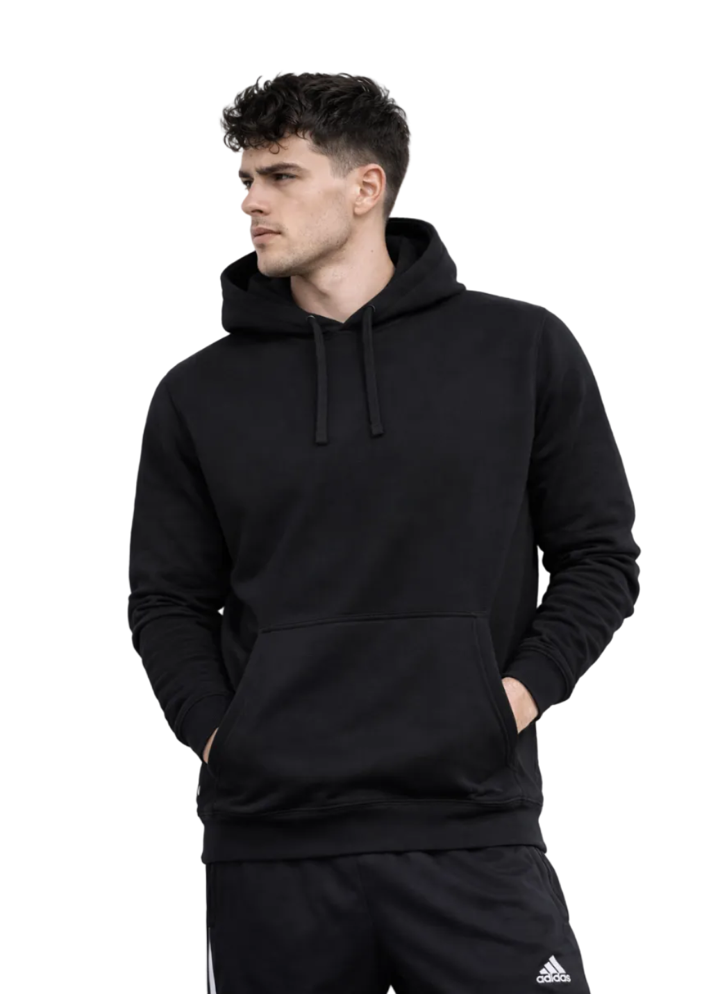 Poleron Hombre Urban Liso Con Capucha Premium