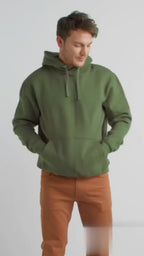 Poleron Hombre Urban Liso Con Capucha Premium