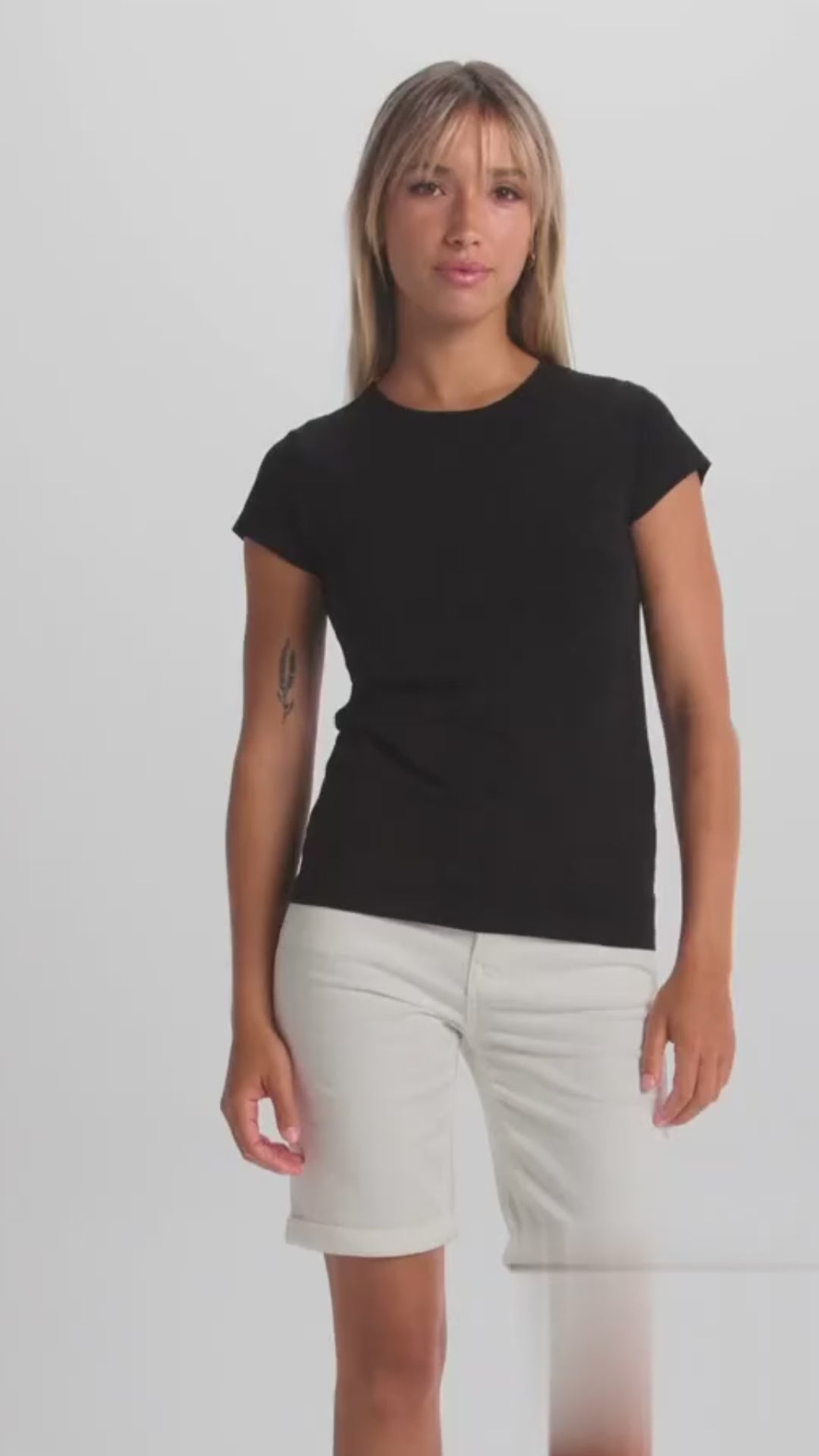 Polera Mujer Bali Lisa Algodón Entallada Uso Diario O Estampar